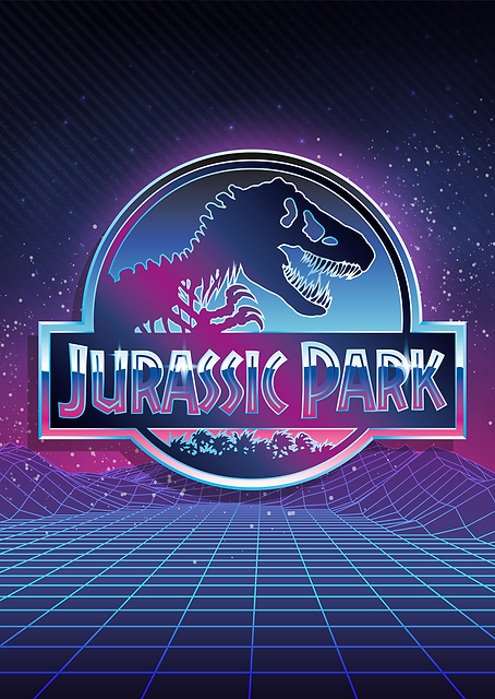 Jurassic Park Logo 3 / PLATINA