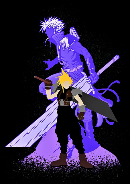 cloud strife final fantasy / platina