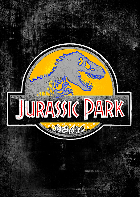 Jurassic Park Logo 18 / PLATINA