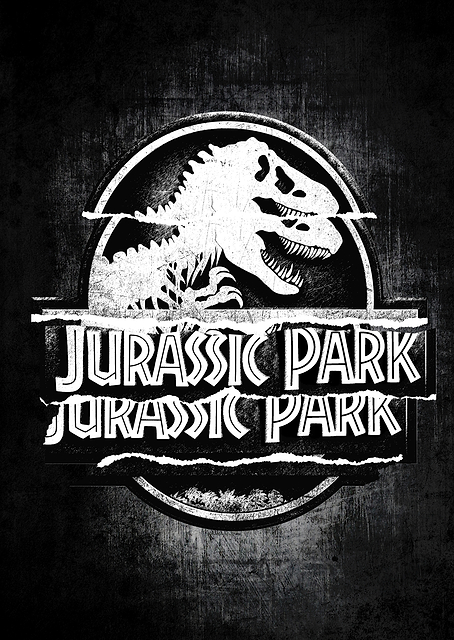 Jurassic Park Logo 22 / PLATINA