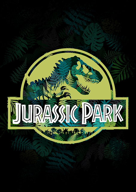 Jurassic Park Logo 25 / PLATINA