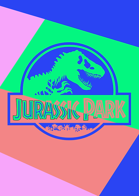 Jurassic Park Logo 24 / PLATINA