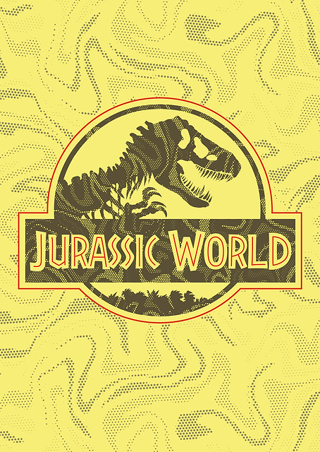 Jurassic World Logo 9 / PLATINA