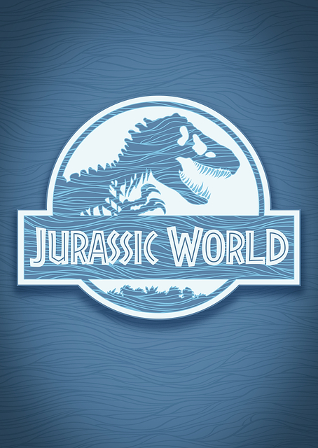 Jurassic World Logo 12 / PLATINA
