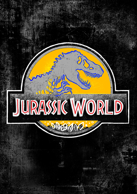 Jurassic World Logo 18 / PLATINA