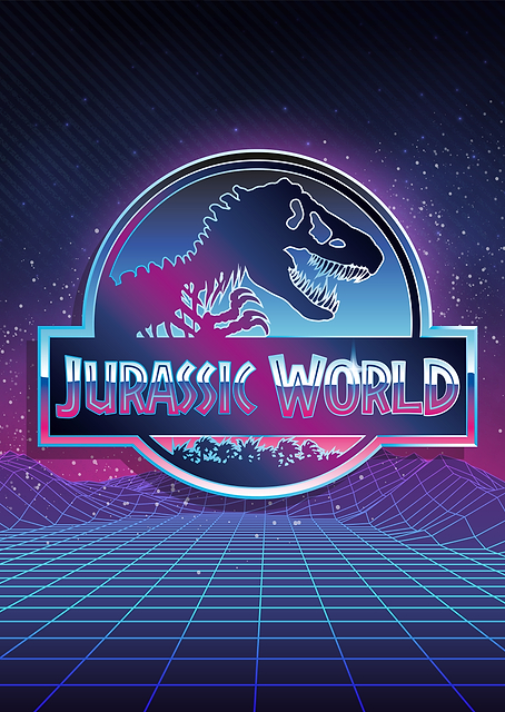 Jurassic World Logo 3 / PLATINA