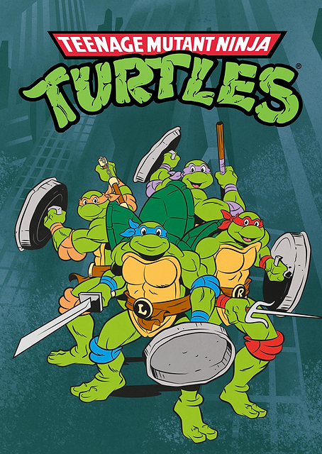 TMNT Garbage Can Shields / PLATINA