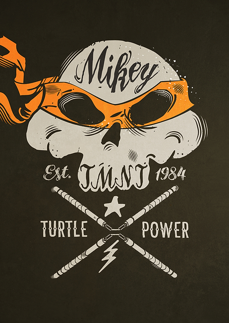 Mikey Turtle Power / PLATINA