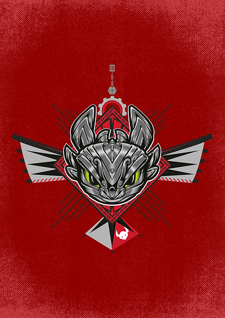Night Fury in Red / PLATINA