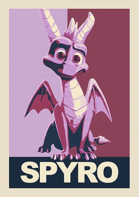 Spyro sitting / PLATINA