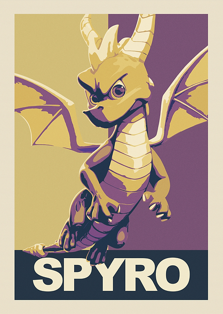 Spyro flying / PLATINA