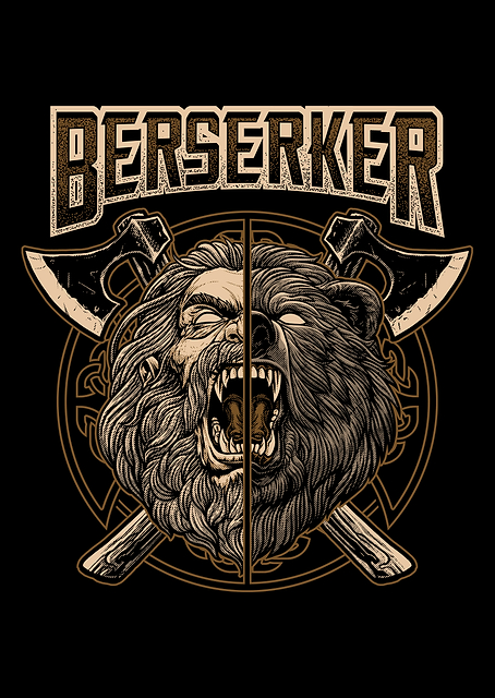 Nordic Berserker Viking / platina