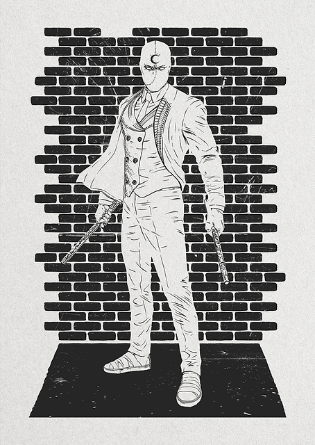Mr. Knight black&white / PLATINA