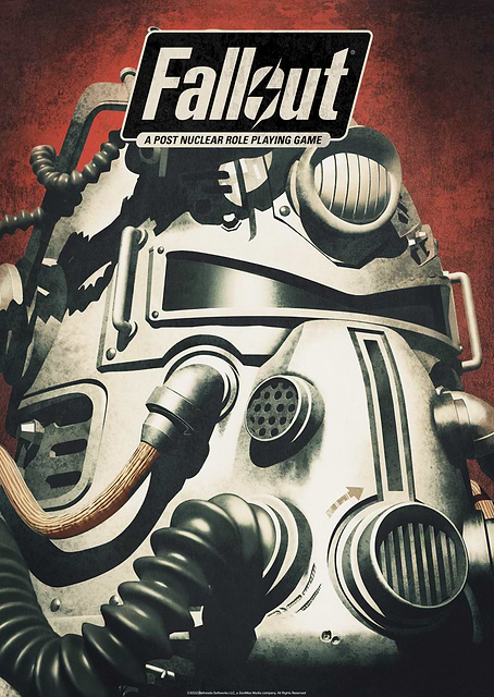 Red Fallout Logo / platina