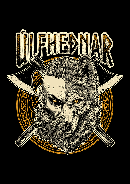 Viking Wolf Warrior Pagan / platina