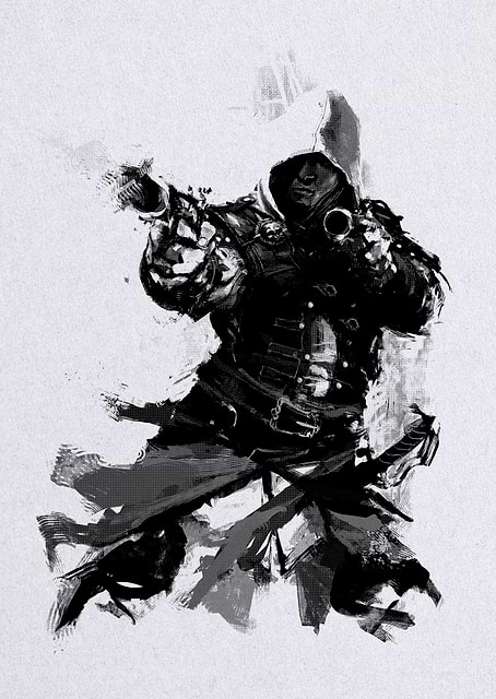 Edward Black Flag / platina