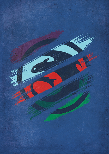 Night Fury Symbol / PLATINA