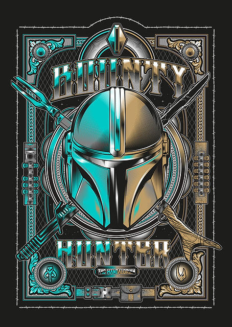 Mandalorian Badge / PLATINA