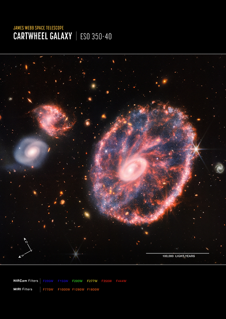 Cartwheel Galaxy frame / PLATINA
