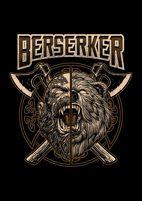 Viking Norse Berserker / platina