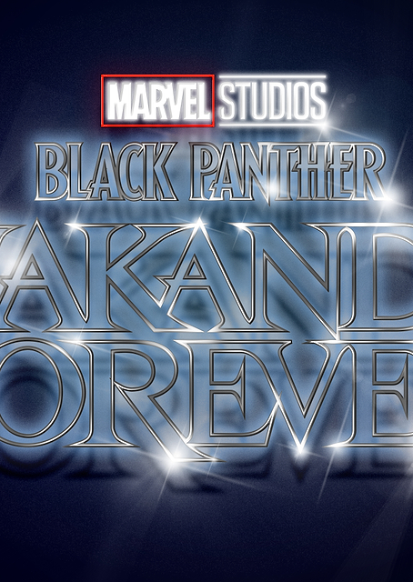 Wakanda Forever neon logo / PLATINA
