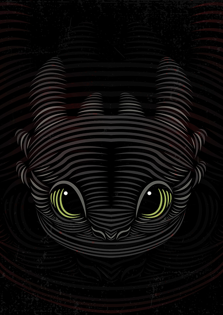 Night Fury Head / PLATINA