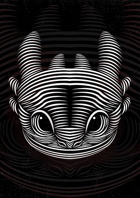 Night Fury B&W / PLATINA