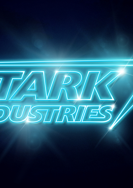 Stark Industries blue neon / PLATINA