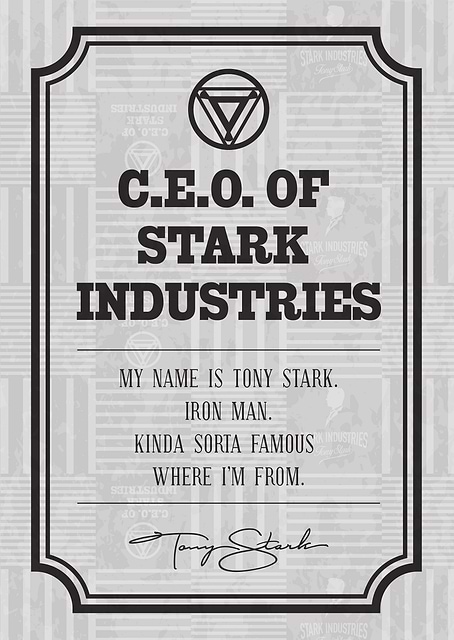 My name is Tony Stark / platina