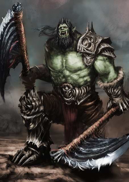 Orc Warrior Champion / platina