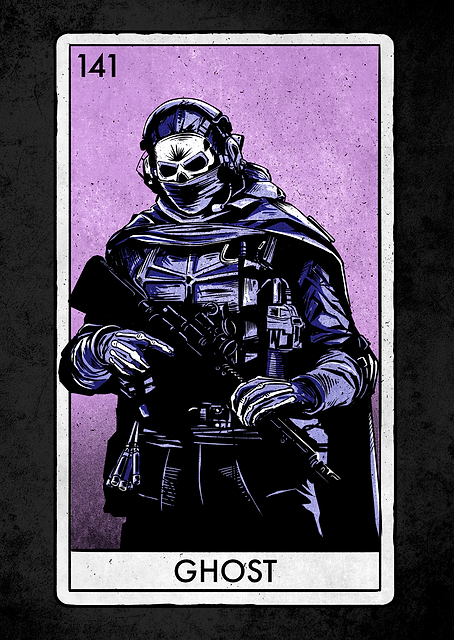 Simon 'Ghost' Riley Card / PLATINA