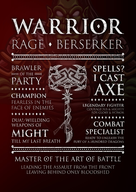 Game Class Warrior Player / platina