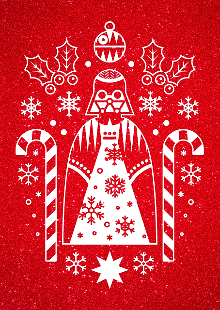 Christmas Vader red / PLATINA