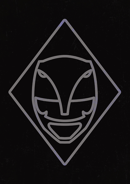 Black Ranger 1993 Helmet / PLATINA