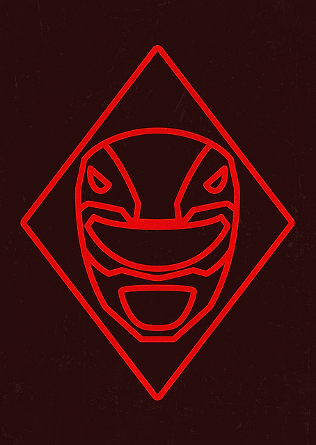 Red Ranger 1993 Helmet / PLATINA