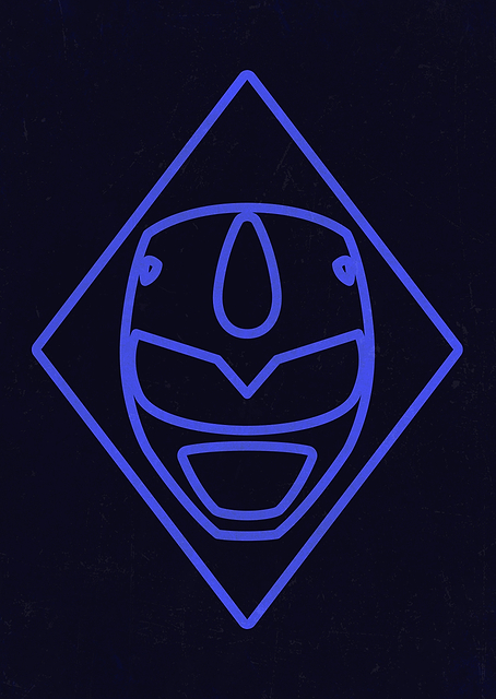 Blue Ranger 1993 Helmet / PLATINA