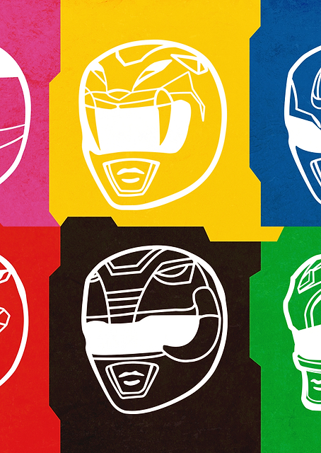 1993 Mighty Morphin Helmet / PLATINA