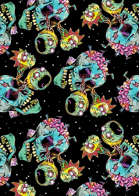 Skull Pattern / PLATINA