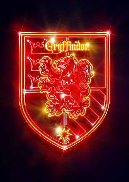 Gryffindor Neon Emblem / PLATINA