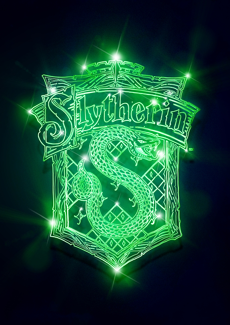 Slytherin Neon Crest / PLATINA