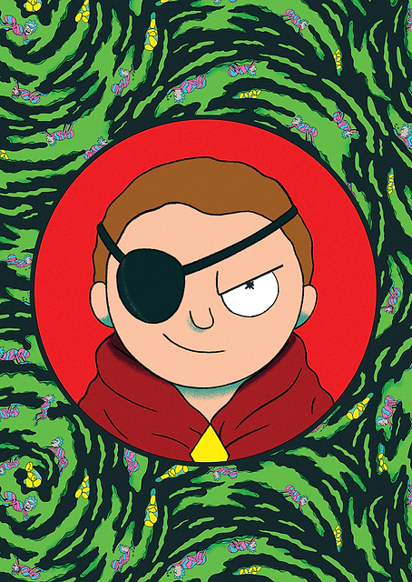 Evil Morty Portrait / PLATINA