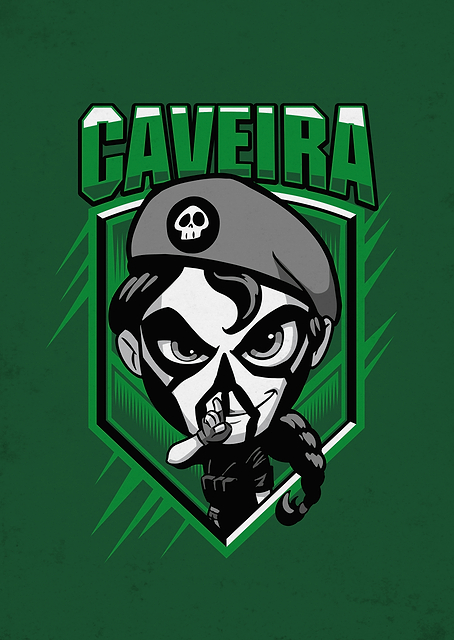 Caveira Chibi / PLATINA
