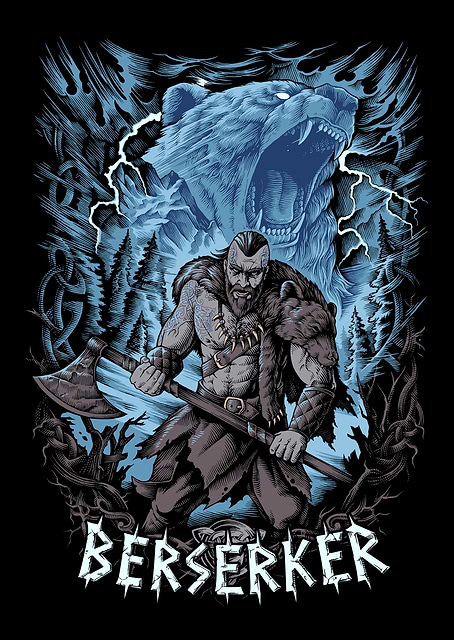 Viking Bear Berserker / platina