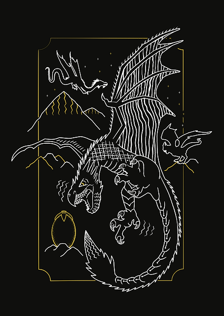 Dragon and dragon egg / PLATINA