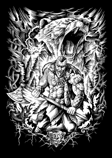 Viking Warrior Berserker / platina