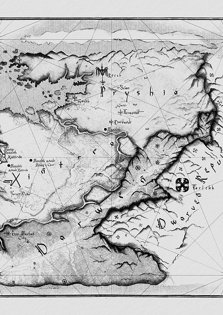 Map Black and White / PLATINA