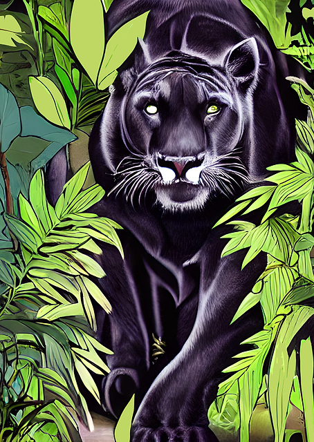 Black Panther Face Lovers / PLATINA