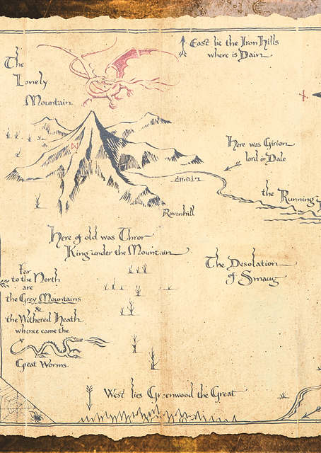 The Lonely Mountain Map / PLATINA