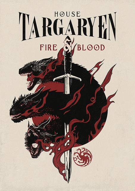 Targaryen Fire & Blood / platina