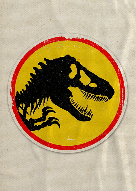 Jurassic Red Yellow Logo / PLATINA